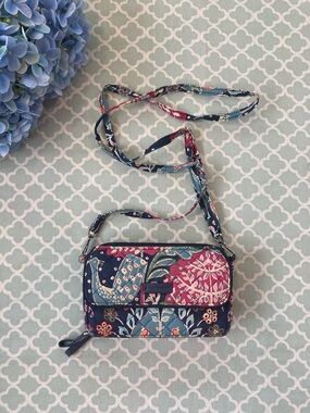 Vera Bradley Fox Forest All in One Crossbody Wallet RFID